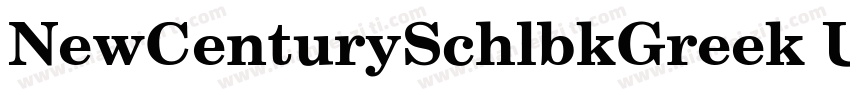 NewCenturySchlbkGreek Up字体转换